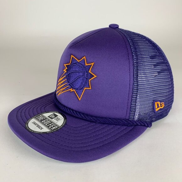 Phoenix Suns NBA Purple New Era The Golfer Snapback Trucker Hat New - Picture 1 of 6